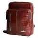 Мужская сумка-мессенджер кожаная Vip Collection 1447-C Коричневая 1447.B.CROC