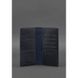 Натуральне шкіряне портмоне-купюрник 11.0 темно-синє Crazy Horse Blanknote BN-PM-11-nn