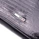 Интересное женское портмоне из лакированной фактурной кожи KARYA 21431 Черный