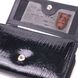 Цікаве жіноче портмоне з лакованої фактурної шкіри KARYA 21431 Чорний