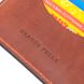 Практичная обложка на автодокументы в винтажной коже Украина GRANDE PELLE 16706 Светло-коричневая