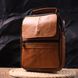Зручна чоловіча сумка з ручкою шкіряна 21273 Vintage Руда