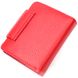 Зручний жіночий гаманець із зернистої натуральної шкіри KARYA 21125 Червоний