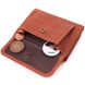 Зручний жіночий гаманець у три складання з монетницею з натуральної шкіри Vintage sale_15065 Світло-коричневий
