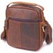 Винтажная мужская сумка из натуральной кожи 21293 Vintage Коричневая