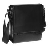Мужская кожаная сумка Borsa Leather K18877-black фото