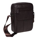 Мужская кожаная сумка Borsa Leather K18154-brown фото