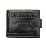 Чоловічий гаманець з тисненням 20234 Vintage Чорний фото