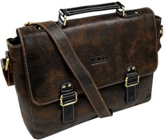 Портфель, сумка чоловіча з натуральної шкіри Always Wild B1Cognac коричнева