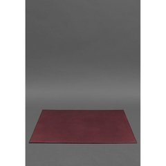 Накладка на стол руководителя - Натуральный кожаный бювар 1.0 Бордовый Blanknote BN-BV-1-vin