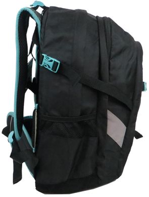 Міський рюкзак з посиленою спинкою Topmove 22L чорний із зеленим