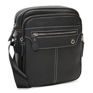 Чоловіча шкіряна сумка Borsa Leather K12221-black
