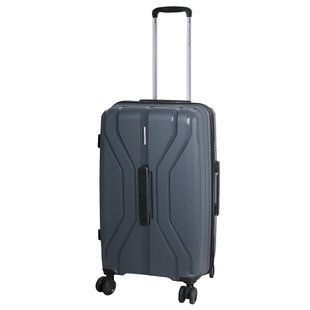 Валіза дорожня середня Vip Collection Phuket сіра 67 л поліпропілен (Phuket 25 Grafit) vcPhuket.25.Grafit