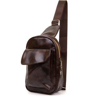 Сумка кросс боди кожзам Vintage sale_14957 Коричневая
