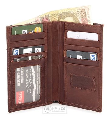 Брендовий гаманець зі шкіри Levi Strauss 13734, Коричневий
