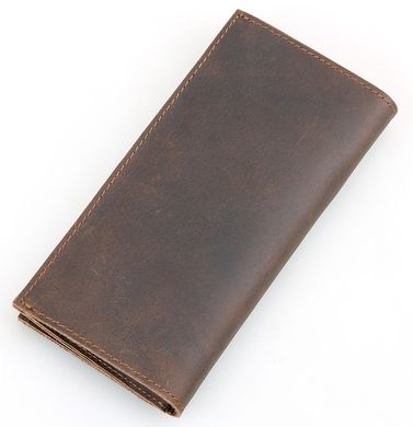 Вертикальный мужской кошелек из натуральной кожи Vintage 14386