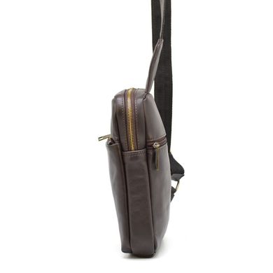 Міні-рюкзак з натуральної шкіри на одне плече GC-0205-3md TARWA Коричневий
