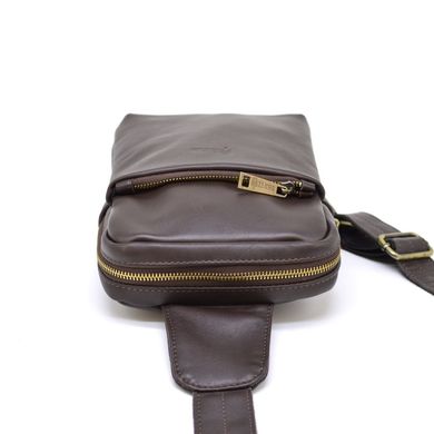 Рюкзак на одно плечо косуха из натуральной кожи GC-0205-3md TARWA Коричневый
