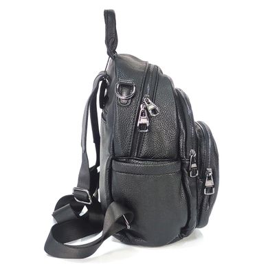 Женский средний, черный рюкзак городского типа Olivia Leather F-NWBP27-202-20A Черный