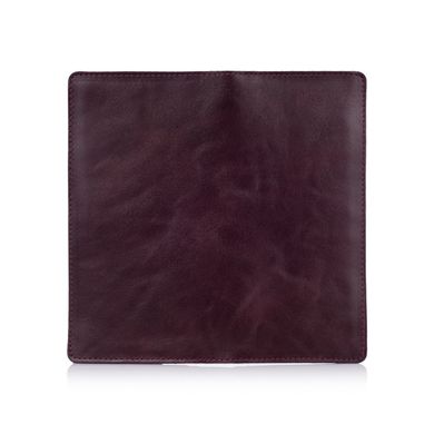 Зносостійкий темно фіолетовий шкіряний гаманець на 14 карт