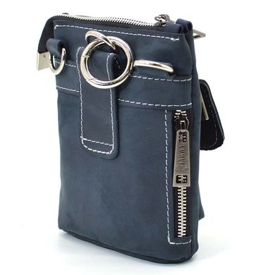 Маленькая мужская сумка на пояс, через плечо, на джинсы синяя TARWA RK-1350-3md Синий