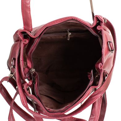 Женская сумка из качественного кожезаменителя VALIRIA FASHION (ВАЛИРИЯ ФЭШН) DET1847-17 Бордовый