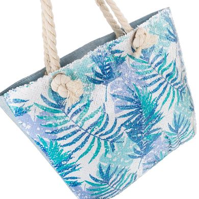 Жіноча пляжна тканинна сумка ETERNO (Етерн) ETA29355-2 Блакитний