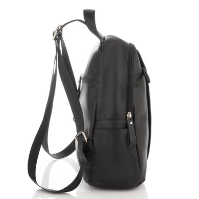 Міський середній жіночий рюкзак з натуральної шкіри Olivia Leather NM20-W009A Чорний