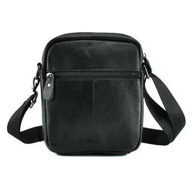 Мужская кожаная сумка черного цвета Borsa Leather 101106-black