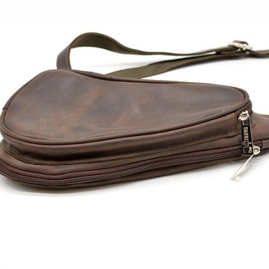 Шкіряний рюкзак на одне плече з кінської шкіри RC-3026-3md бренд Tarwa Коричневий