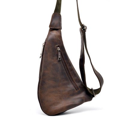 Кожаный рюкзак на одно плечо из лошадиной кожи RC-3026-3md бренд Tarwa Коричневый