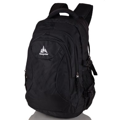 Добротний рюкзак чорного кольору ONEPOLAR W1801-black, Чорний