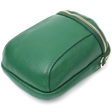 Цікава сумка для жінок з м'якої натуральної шкіри Vintage 22341 Зелена