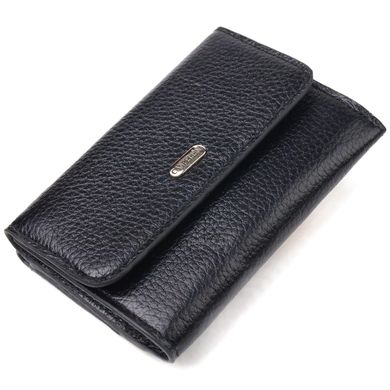 Класичний жіночий гаманець із натуральної шкіри флотар CANPELLINI 21591 Чорний