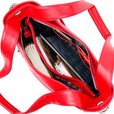 Многофункциональная женская сумка-шоппер с карманами KARYA 20876 Красный