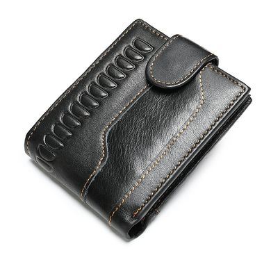 Чоловічий гаманець з тисненням 20234 Vintage Чорний