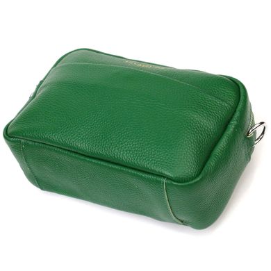 Сучасна жіноча сумка на плече з натуральної шкіри 22120 Vintage Зелена