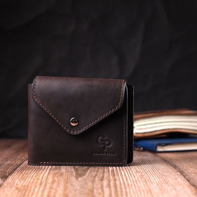 Вінтажний гаманець із натуральної шкіри GRANDE PELLE 16803 Коричневий