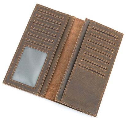 Вертикальний чоловічий гаманець з натуральної шкіри Vintage 14386
