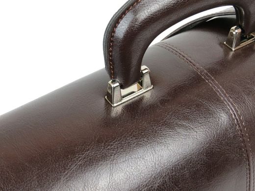 Мужской портфель-саквояж из эко кожи JPB Польша TE-83 коричневый