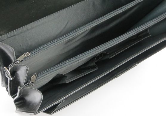 Чоловічий портфель з еко шкіри Jurom Польща 0-33-111 чорний