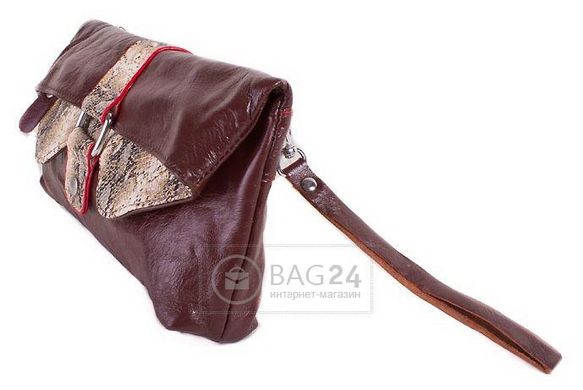 Надежный кожаный клатч ETERNO E7655-brown, Коричневый