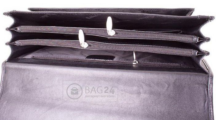 Классический мужской кожаный портфель ROCKFELD DS04-989, Черный
