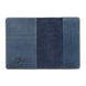 Дизайнерская кожаная обложка для паспорта с отделением для карт голубого цвета, коллекция "Let's Go Travel"