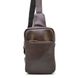 Рюкзак на одно плечо косуха из натуральной кожи GC-0205-3md TARWA Коричневый