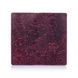 Красивый фиолетовый бумажник с натуральной кожи с авторским художественным тиснением "Mehendi Art"