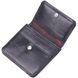 Компактний жіночий гаманець із натуральної гладкої шкіри KARYA 21432 Чорний