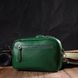 Современная женская сумка на плечо из натуральной кожи 22120 Vintage Зеленая