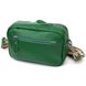 Современная женская сумка на плечо из натуральной кожи 22120 Vintage Зеленая