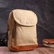 Удобный рюкзак для мужчин из плотного текстиля Vintage 22185 Песочный